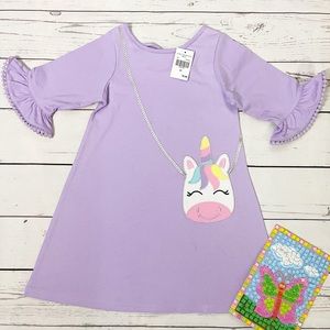 GOODLAD Girl's Toddler Unicorn Purse DRESS Spring OUTFIT NWT Available Size